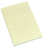 Samolepljivi blokčići 100 x 150 sa linijama Info Notes žuta