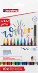 Brush flomasteri E-1340, 1-6 mm glitter set 1/10 Edding sortirano