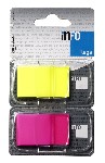 Page marker INFO FLAGS 2x25x43 mm, 2x50l Info Notes žuto-roze