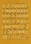 Samolepljiva slova 12mm na foliji 84x120mm 1/1 Herma zlatna