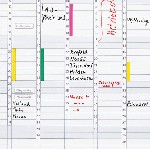 Set magnetnih traka za obeležavanje na planer tablama Franken 