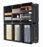 Stalak za 39 CD-ova ili 21 DVD, MULTI Han crna