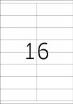 Etikete 105X35 A4/16 1/100 bela Herma