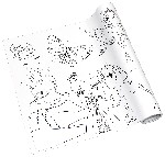 Samolepljivi baner-bojanka u rolni za devojčice, 30 cm x 4m Info Notes