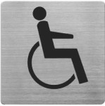 Aluminijumski piktogram samolepljivi - mesto za invalide Alco 