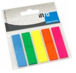 Page Marker standardni 12x44 mm, 5 boja brilliant, 125 listića Info Notes 