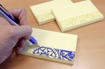 Samolepljivi blokčić žuti 125x75 sa motivom "Mandala" Info Notes