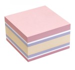 Samolepljivi blokčići 75x75 pastel mix rosa, KOCKA 1/450 Info Notes 