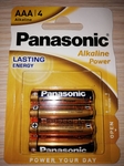 Baterije Panasonic LR3 AAA  alkalne 1/4 