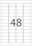 Etikete 45,7X21,2 A4/48 1/25 srebrna Herma