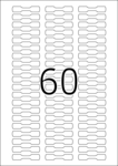 Etikete prsten 10x49 A4/60 1/1500 bela Herma 