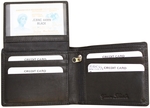 Novčanik muški kožni sa RFID zaštitom JCBNC 44MN 110x90x20   crna