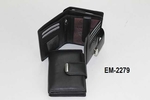 Novčanik ženski kožni EM-2279 95x120x35 mm crna