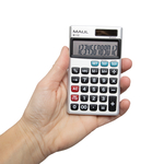 Džepni poslovni kalkulator MAUL M 112, 12 cifara srebrna