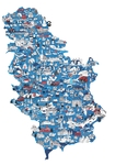 Puzzle mapa Srbije L 1/300 Jarilo 