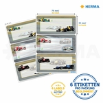 Stikeri VARIO SCHOOL RACING CARS, GLITTERY Herma 