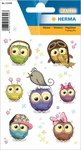 Stikeri MAGIC CUTE OWLS, TRANSPUFFY Herma 