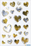 Stikeri CREATIVE HEARTS GOLD FOIL Herma 