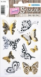 Stikeri CREATIVE ST.BUTTERFLIES GOLD AND SILVER Herma 