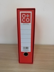 Registrator A4 normal O+CO sa Mikroval kutijom "Smart filing" crvena