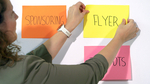 Samolepljivi blok za sastanke 200x150mm, 4x50 listova, brillant mix Info Notes