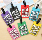 TAG ZA KOFER NOT YOUR BAG  plava