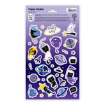 Stikeri decor 120 x 210 mm, 31 stiker "Space Cats" 1/1 MESHU 