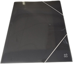 Fascikla PVC sa gumicom A4, 320x246x10mm, providna O+CO dim siva