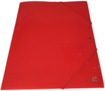 Fascikla PVC sa gumicom A4, 320x246x10mm, providna O+CO crvena