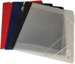 Fascikla PVC sa gumicom A4, 320x246x10mm, providna O+CO plava