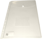 Fascikla pismo sa 11 rupa uspravna, A4, 235x318x10mm O+CO transparent
