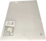Fascikla BOX, PVC sa gumicom A4, 335x246x20mm, providna O+CO transparent
