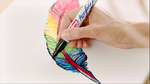 Akrilni marker E-5100 medium 2-3mm obli vrh Edding srebrna