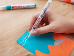 Akrilni marker E-5300 fine 1-2mm obli vrh Edding srebrna