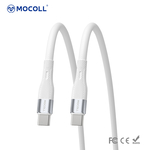 Kabl za brzo punjenje do 60W C-C, 1m Mocoll bela
