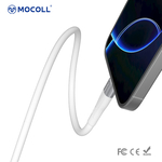 Kabl za brzo punjenje do 60W C-C, 1m Mocoll bela