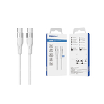 Kabl za brzo punjenje do 60W C-C, 1m Mocoll bela