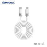 Kabl za brzo punjenje do 60W C-C, 1.5 m Mocoll bela