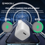Adapter za punjenje do 30w, USB-C Mocoll bela