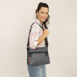 Torba na rame ženska 30x24x11 cm Shani Gabol siva