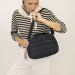Torba na rame ženska 30x22x13 cm Hanae Gabol crna
