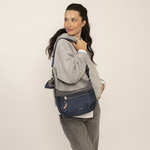 Torba na rame ženska 31x22x7/11 cm Luna Gabol plava
