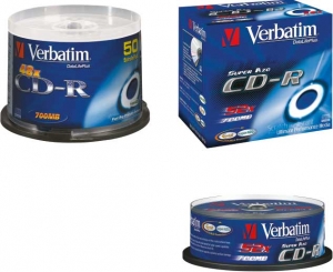 CD-R 700MB Verbatim slim 1/1  
