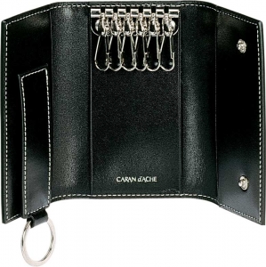 Kožna futrola za kljuceve crna