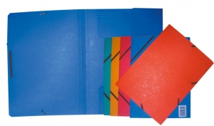 Kartonska fascikla sa gumicom, 390gr, O+CO O+CO plava