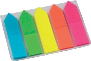 Page Marker uža strelica 12x44 mm, 5 boja brilliant, 125 listića Info Notes