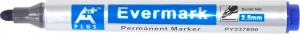 Permanent marker Evermark PY237800 obli vrh 2,5 mm A Plus plava