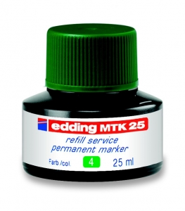 Refil za permanent markere E-MTK 25, 25ml Edding zelena