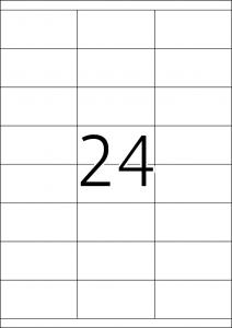 Etikete 70X35 A4/24 1/100 bela