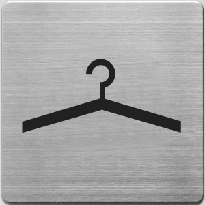 Aluminijumski piktogram samolepljivi - garderoba 